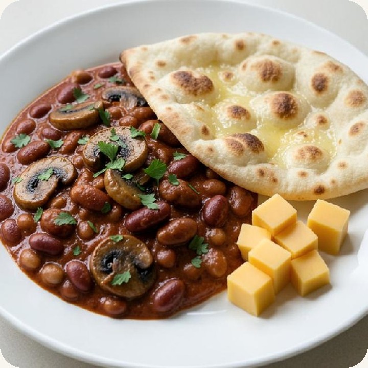Rajma and phulka, a WholeBite recipe